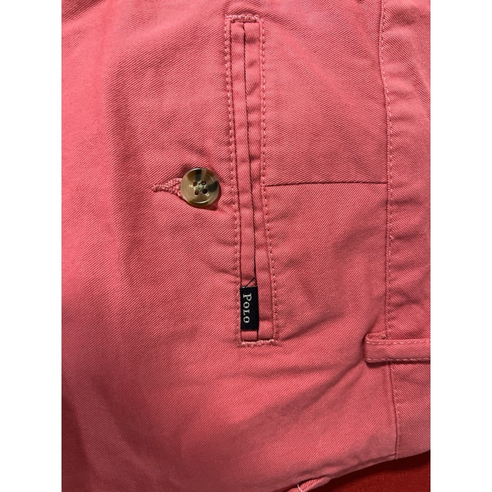 Polo Ralph Lauren Women's Short Size 20 Pink Salmon Flat Front Chino Cotton NWT - Picture 8 of 10